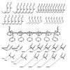 koundeneko Perforated Board Hooks, Set of 50, Punching Board Hooks,