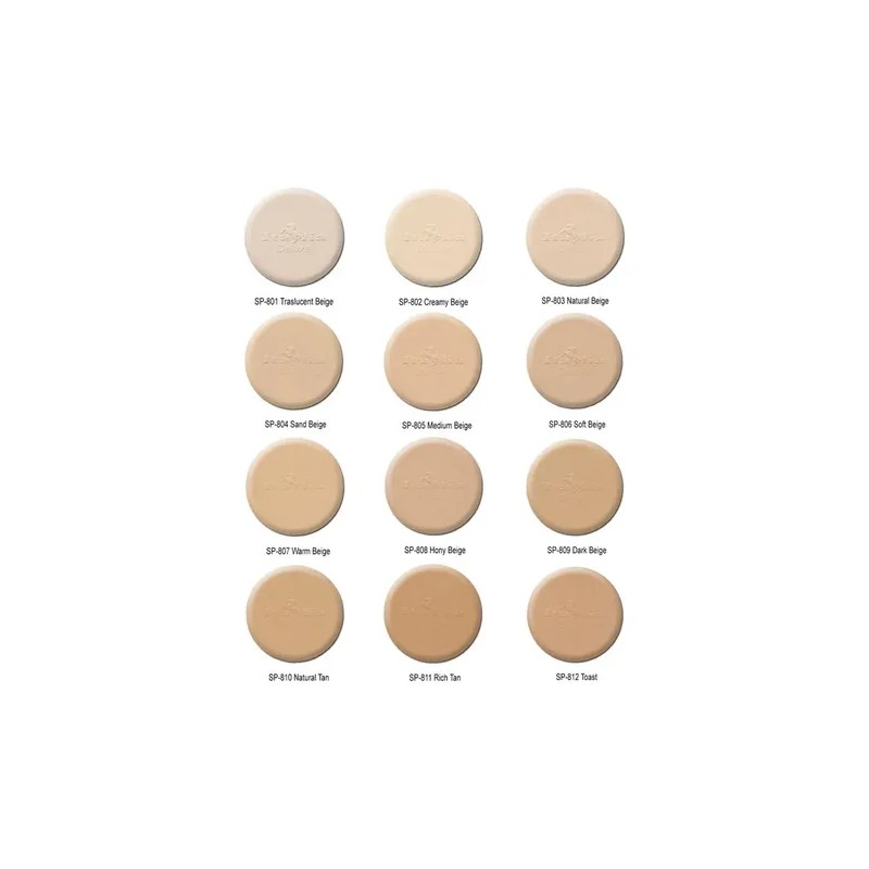 Italia Deluxe Silver Polvo Compacto Natural 1 Pz 12 Tonos