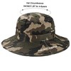 Kids Camo Sun Hat Boys-Camouflage Bucket Fishman Hat Packable(Camob, 4-8