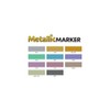 Letraset Metallic Marker Twin Tip - Silver