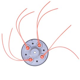 Anxingo 55-491 Trimmer Head for Uses, 095-Inch Pre-Cut Trimmer Line X4 Weed Warrior Trimmer Head Whacker Commercial (Thread Size: 10mm X 1.25)