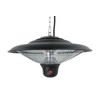Hiland HIL-PHE-1500BR Electric Gazebo Indoor/Outdoor Heater with LED/Remote, 1500 Watts,