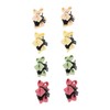 FOMIYES 8pcs Mini Hair Clips for Women Claw Clips Yellow