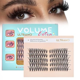 Pestañas Postizas Kit Completo, Kit de Extensión de Pestañas 10-18mm, Pestañas Postizas Naturales DIY, Racimos de Pestañas Todo En 1 Con 90 Pestañas Individuales