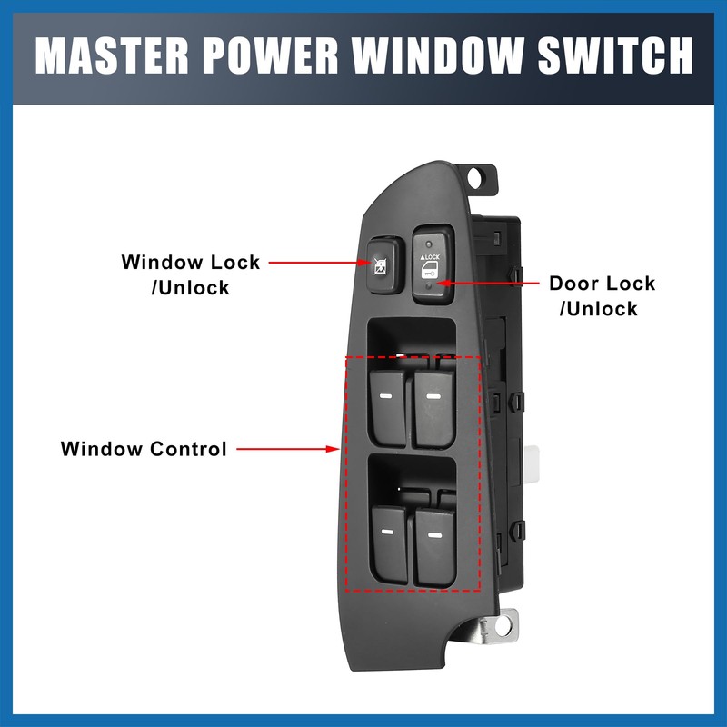 A ABSOPRO Master Driver Side Power Window Switch No.93570-1M100WK with