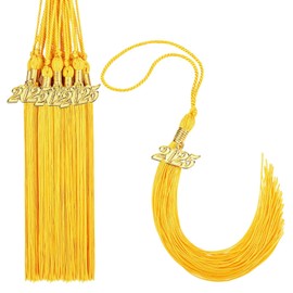Boao 18 Pieces 2024 Graduation Tassel Academic Hat Tassels with 2024 Year Gold Date Pendants for Graduates Ceremonies Parties(Gold)