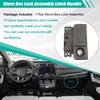 XQSMWF Gray Glove Box Lock Assembly Latch Handle Compatible with