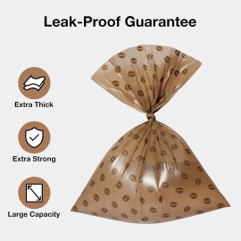 VETRESKA Dog Poop Bags Dispenser with Coffee Scented Waste Bags, Leak Proof, Extra Thick