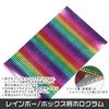 Rainbow/Box Pattern Hologram, Approx. 11.8 inches (30 cm) x 12.4