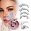 Magnetic Eyelashes with Applicator Natural Look: 2 Pairs, No Glue