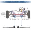 X AUTOHAUX 2 Pcs Front Inner Tie Rod Ends Kit