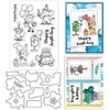 GLOBLELAND Birthday Animals Clear Stamps and Dogs Elephants Turtles Animals