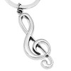 keepdrum Music Keyring, silver