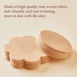 Sokgo 30 Pieces Nipple Covers, Disposable Breast Covers, Disposable Bra Pad, Invisible Adhesive Nipple Covers for Women, Pasties Bras for Women. Beige