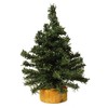 Vickerman Unlit Mini Pine Artificial Village Christmas Tree, 6"