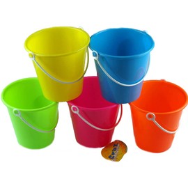Toyrific Set Of 10 Mixed Colour Beach Buckets Wholesale Bulk Buy