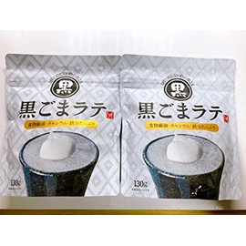 Moheji Black Sesame Latte, 4.6 oz (130 g) x 2 Bags