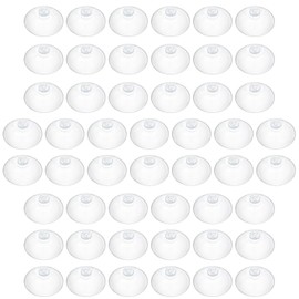 Pawfly 50 Pack Suction Cups, Small Rubber Suction Cups for Home Kitchen Bathroom Organization Christmas Decoration Window (2.2 Inch)