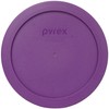 Pyrex 7201-PC Thistle Purple Round Plastic Food Storage Replacement Lid,