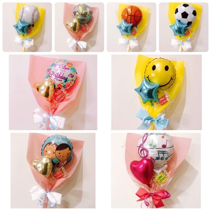Candy Flower March Mini Message Candy Bouquet, Choose from 20