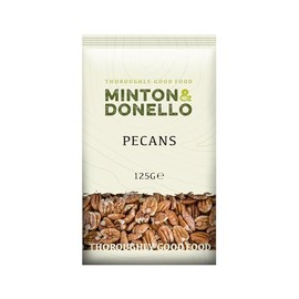 Minton & Donello - Pecan Halves, Freshly Packed, Delicious & Nutritious Snack, 6 x 125g