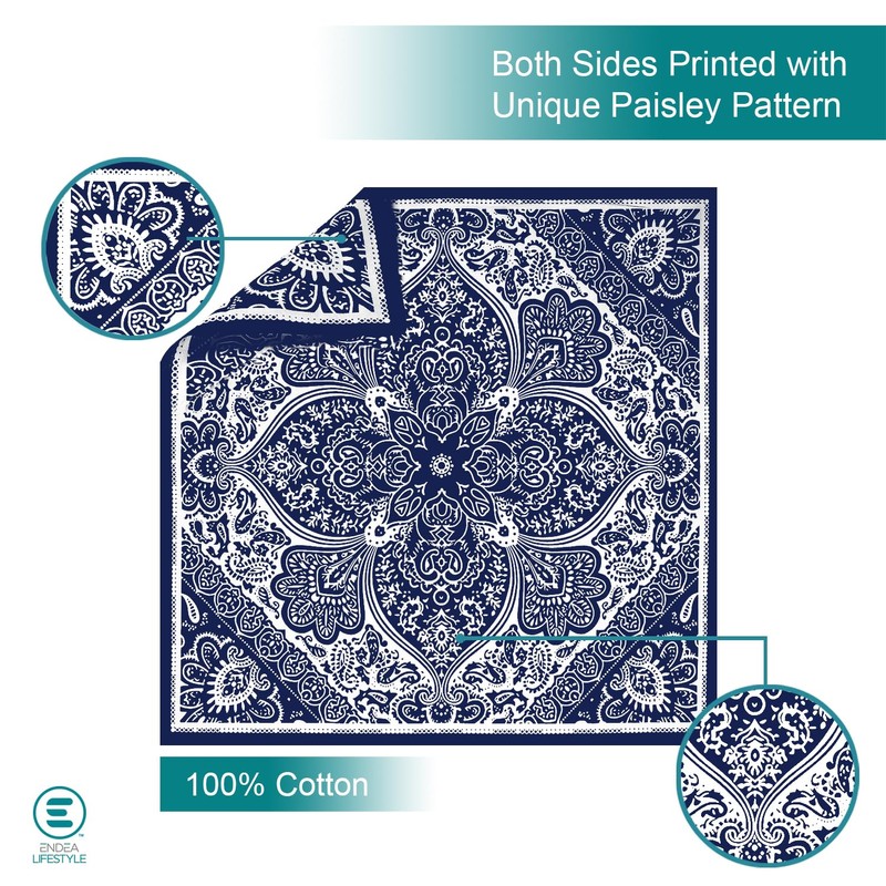 Endea Group All-Gender Bandana Multi-Purpose Headband, Handkerchief, Head Wrap, Scarf,