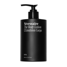Nécessaire Nécessaire The Body Lotion with Pump. Santal. Multi-Peptide Firming Lotion to Moisturize, Firm, Strengthen. 2.5% Niacinamide, Vitamin C/E + Omega 6/9. 450ml / 15.2 fl oz
