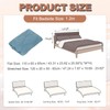 sourcing map Bed Headboard Slipcover, 120cm for 1.2m Headboard, Blue