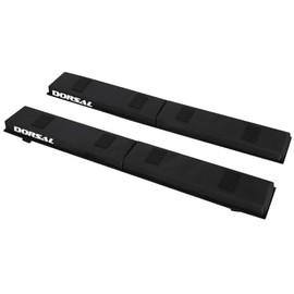 DORSAL Roof Rack Crossbar Folding Pads Lightweight Anti-Vibration for Kayak Canoe Surfboard Paddle Board SUP Snow Board 29 Inch Black