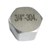 LOZOME 3/4" Female Thread Plug Hex End Cap 304 Stainless