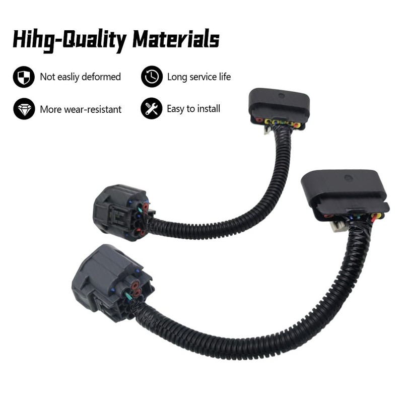 QIEFOAD HID to Halogen Headlight Conversion Wiring Adapter 2PCs Fit