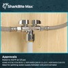 SharkBite Max Dual Shut Off Quarter-Turn Brass Ball Valve, 1/2