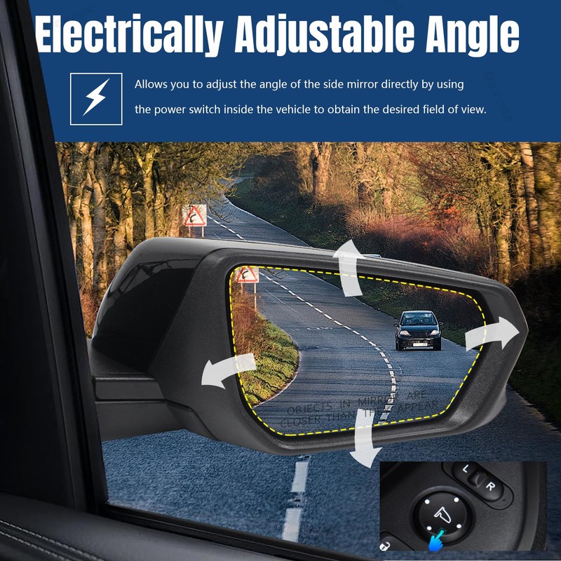 Dexepe Passenger Side Mirror Assembly 2018-2024 Compatible with Chevy Equinox