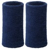 WILLBOND 6 Inch Wrist Sweatband Sport Wristbands Elastic Athletic Cotton