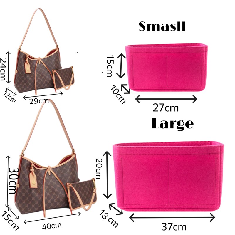 Mausouca Felt Purse Organizer with Zipped, Bag Organiser Insert for