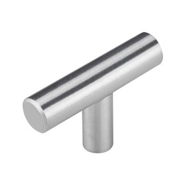 goldenwarm 25 Piece Cabinet Knobs Stainless Steel Kitchen Hardware Cabinet Handles and Knob Brushed Nickle T Bar Furniture Door Drawer Pull Knobs Overall Length 50mm 2in