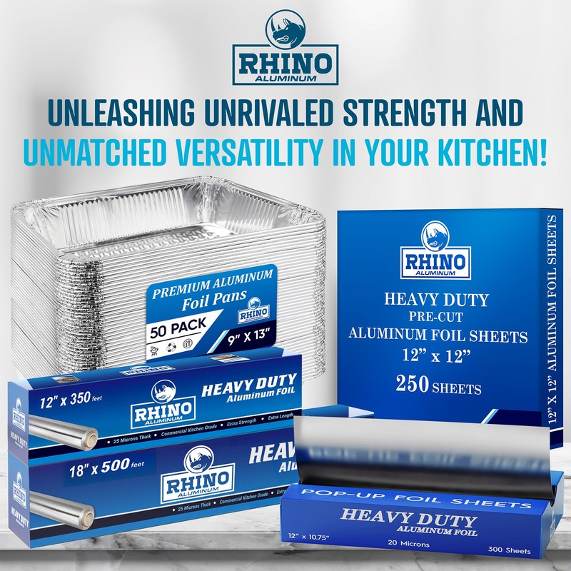 Precut Pop Up Heavy Duty Aluminum Foil Sheets - 300