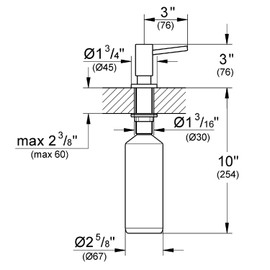 GROHE Cosmopolitan Soap Dispenser, SuperSteel InfinityFinish