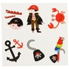 com-four® 96 x Temporary Pirate Tattoos for Children - Decal