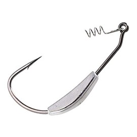 Gamakatsu Weighted Superline Spring Lock - 4 Offset Hooks for Spin Fishing, Wide Gap Hooks for Rubber Bait, Fishing Hooks, Offset Hooks, Size/Weight: Size 4/0/3.50 g