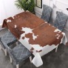 Walmsco Tablecloth Brown Cow Pattern Decor For Dining Room Kitchen