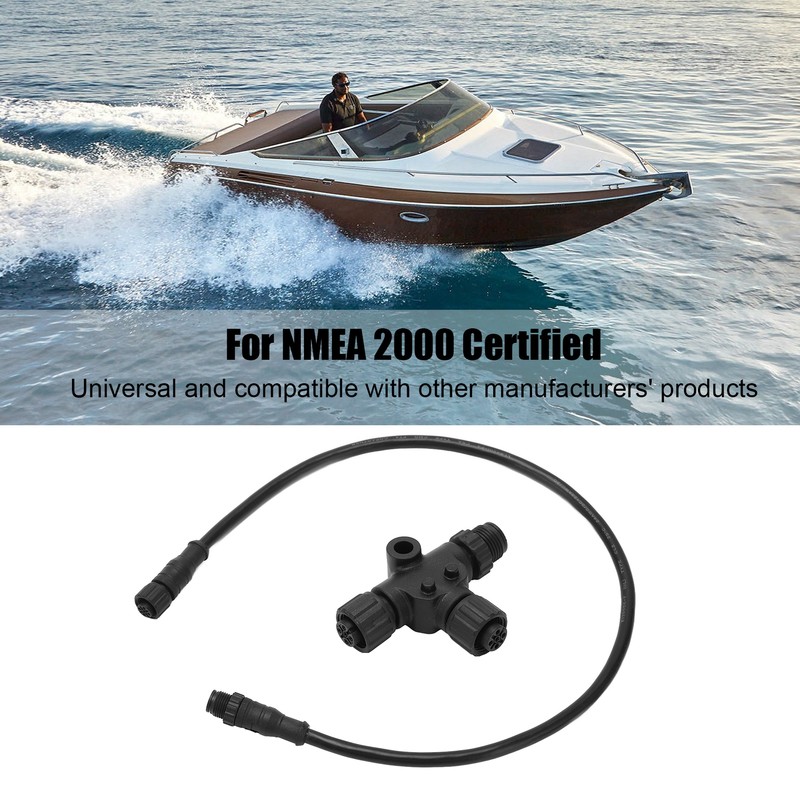 For NMEA 2000 Drop Backbone Cable with T‑Connector 5 Pin