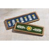 Mud Pie Floral Enamel Tray Set, small 5" x 15"