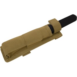 Rothco Coyote Brown Long MOLLE Holder for Baton Pouch Bottom Hook And Loop Web Strap