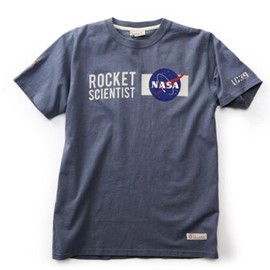 RED CANOE NASA Rocket Scientist T-Shirt, X-Large Washed Blue