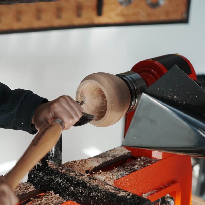 Hollowing Tool Overall length: 22 1/4" Carbide Tipped Curved for