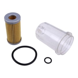 TCINDRR Fuel Filter with O-ring & Bowl Set 87300039 SBA360710011 Compatible with Ford New Holland 1000 1110 1210 1215 1300 1310 1500 1510 1530 1600 1630 1710 1720 1715 1725 170 TC18 TC21 TC21D TC21DA