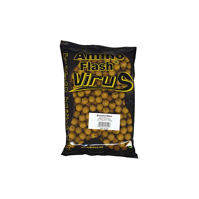 FTM Amino Flash Virus Boilie 16 mm Banana Corn 7200116