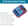 AEDIKO 2pcs DC 24V Relay Module 2 Channel Relay Switch