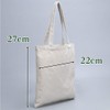 A'sTool Canvas Tote Bag, Handbag, Plain, Set of 5, natural